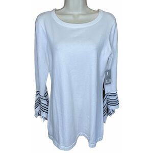 ZoZo Paper White Long Sleeved T Shirt NWT M